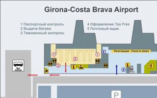 Aeroporto di Girona: come arrivare a Barcellona e Girona Aeroporto di Girona Spagna sulla mappa