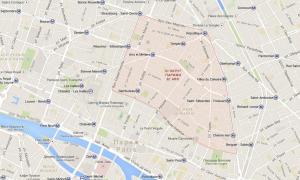 Mappa turistica di Parigi